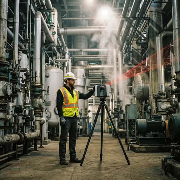 Cibles autocollantes scanner 3D montrant des marqueurs de référence carrés pour une meilleure précision topographique.