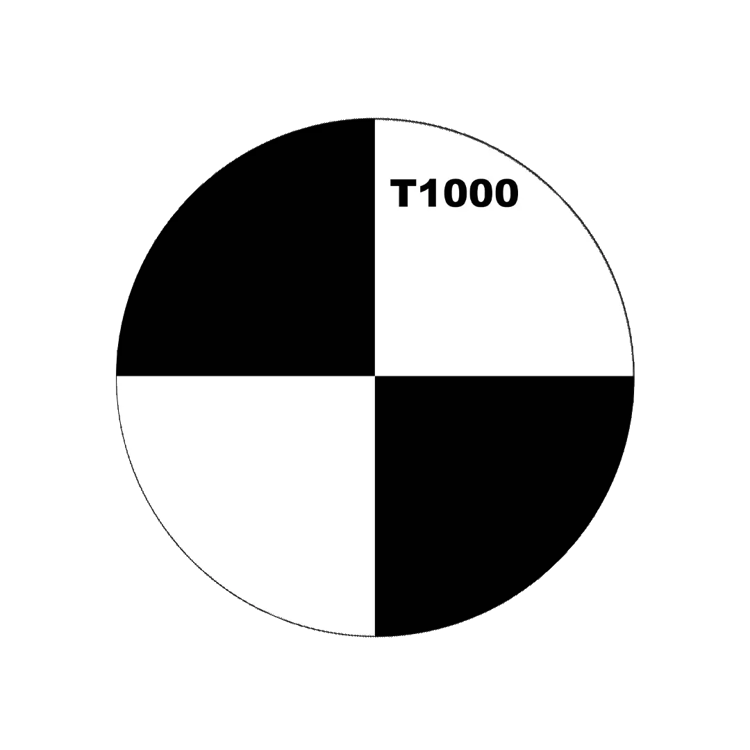 Round self-adhesive target for 3D laser scanner – TDR360