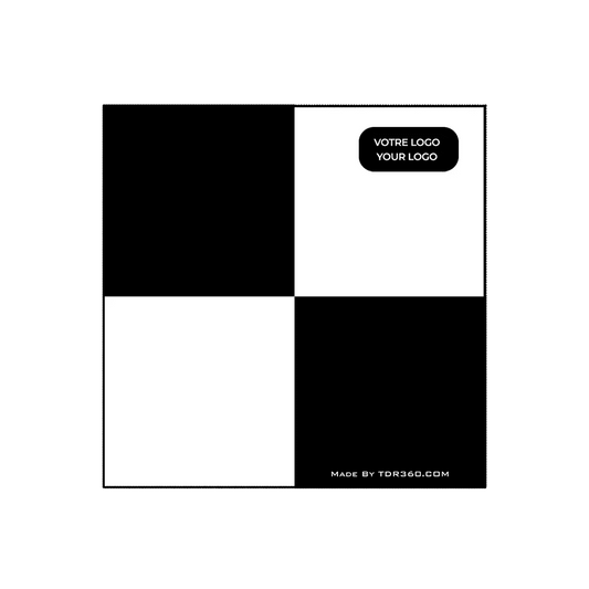 Cible carrée personnalisé autocollante pour scanner laser 3D – Haute qualité pour arpentage et topographie - TDR360.com