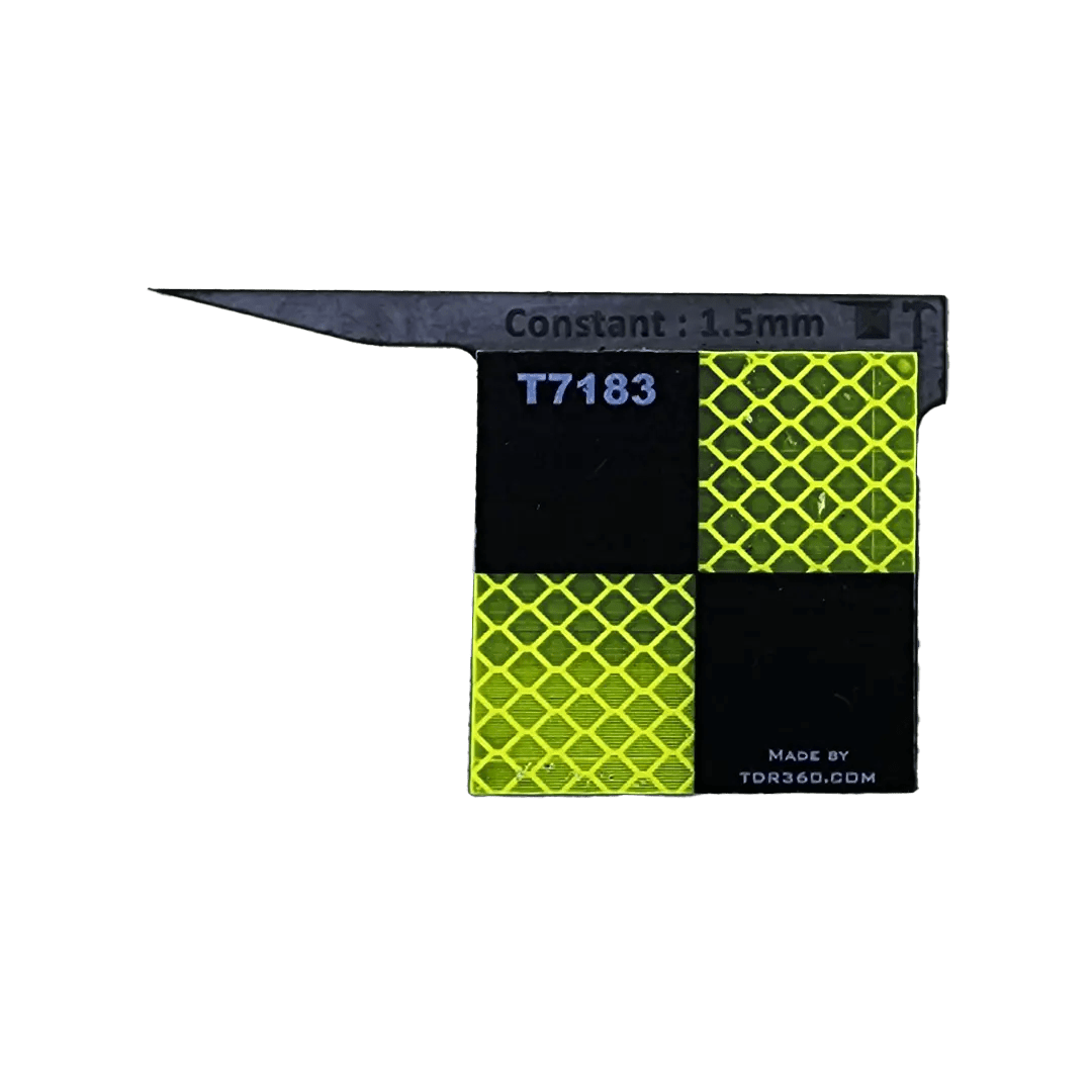 Cible réfléchissante d’arpentage 50mm x 50mm – Haute précision visible sur 2 faces - TDR360.com