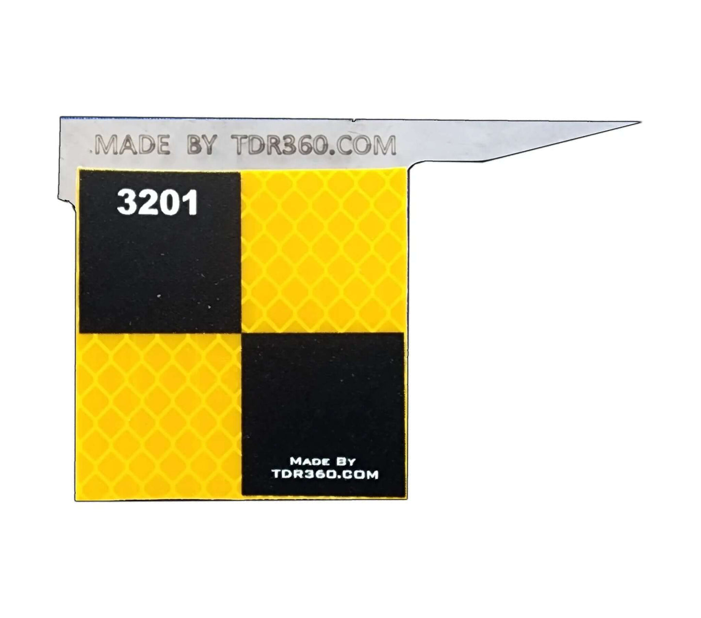 Cible réfléchissante d’arpentage 50mm x 50mm – Haute précision visible sur 2 faces - TDR360.com