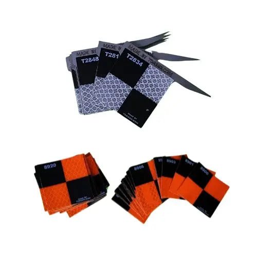 Cibles réfléchissantes d’arpentage - Ancrage Bullseye 360, précise et visible pour le repérage, lot de 5.