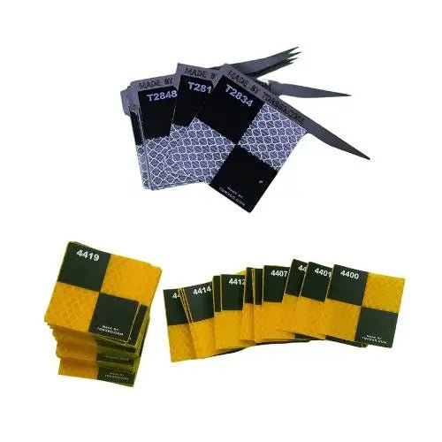 Cibles réfléchissantes d’arpentage - Ancrage Bullseye 360, précise et visible pour le repérage, lot de 5.