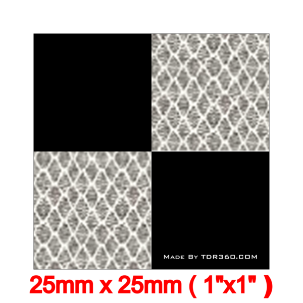 Cibles réfléchissantes arpentage Blanc 25 mm x 25 mm (1Po x 1Po) Personnalisé