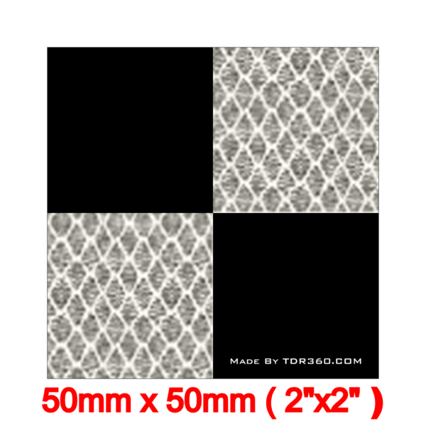 Cibles réfléchissantes arpentage blanche 50 mm x 50 mm (2Po x 2Po)